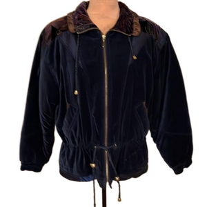 Current Seen vintage Blue Bomber Jacket Size Medium